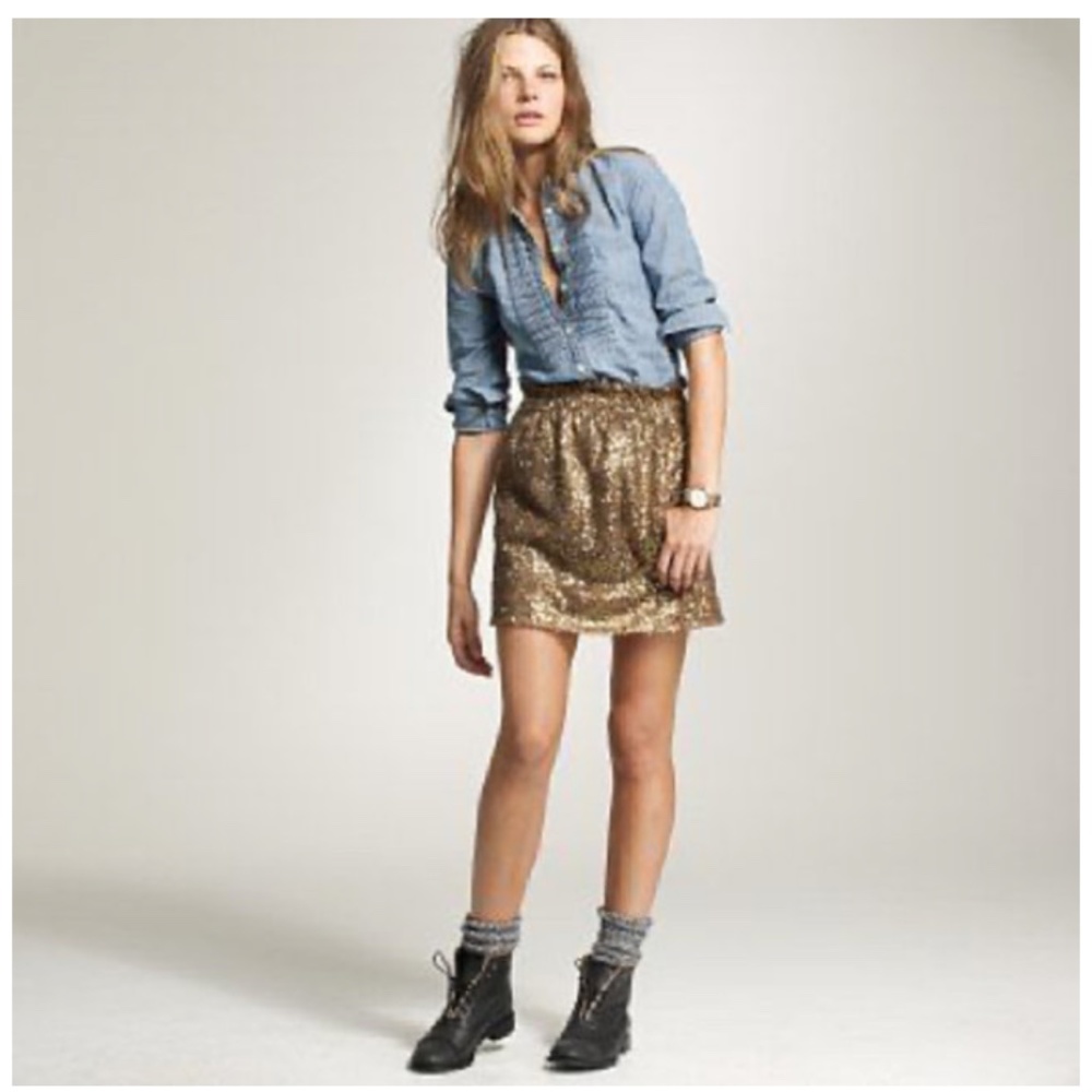 J. Crew sequin mini 0/XS